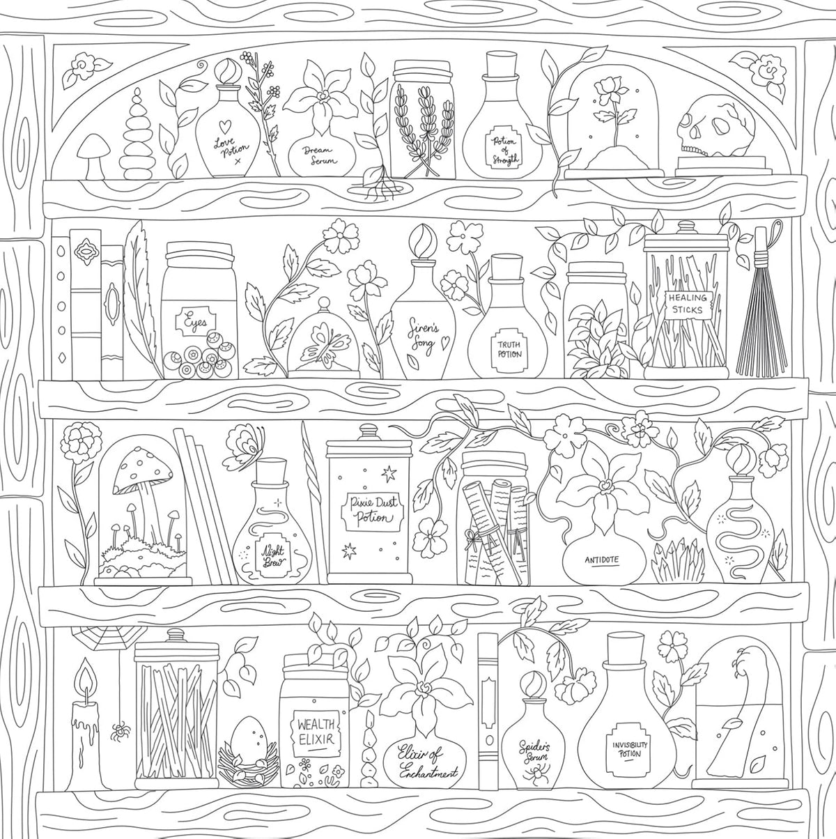 Romantasy Colouring Book
