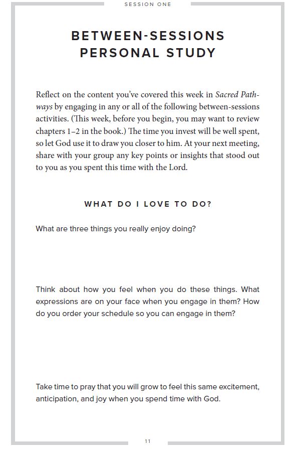 Sacred Pathways Bible Study Guide: Nine Ways to Connect with God