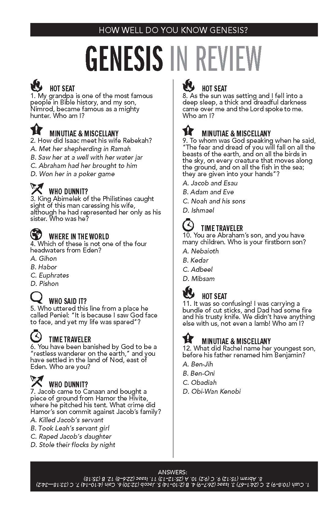 1,000 Trivia Facts About the Bible