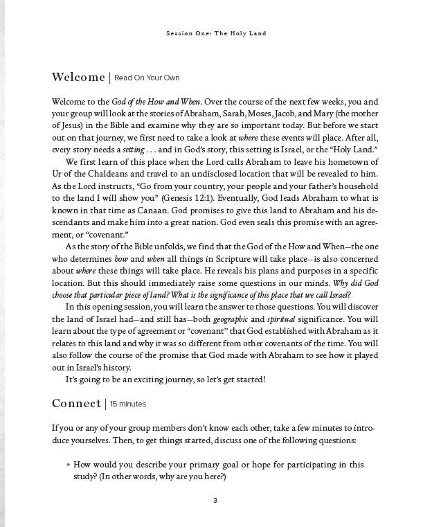 The God of the How and When Bible Study Guide plus Streaming Video