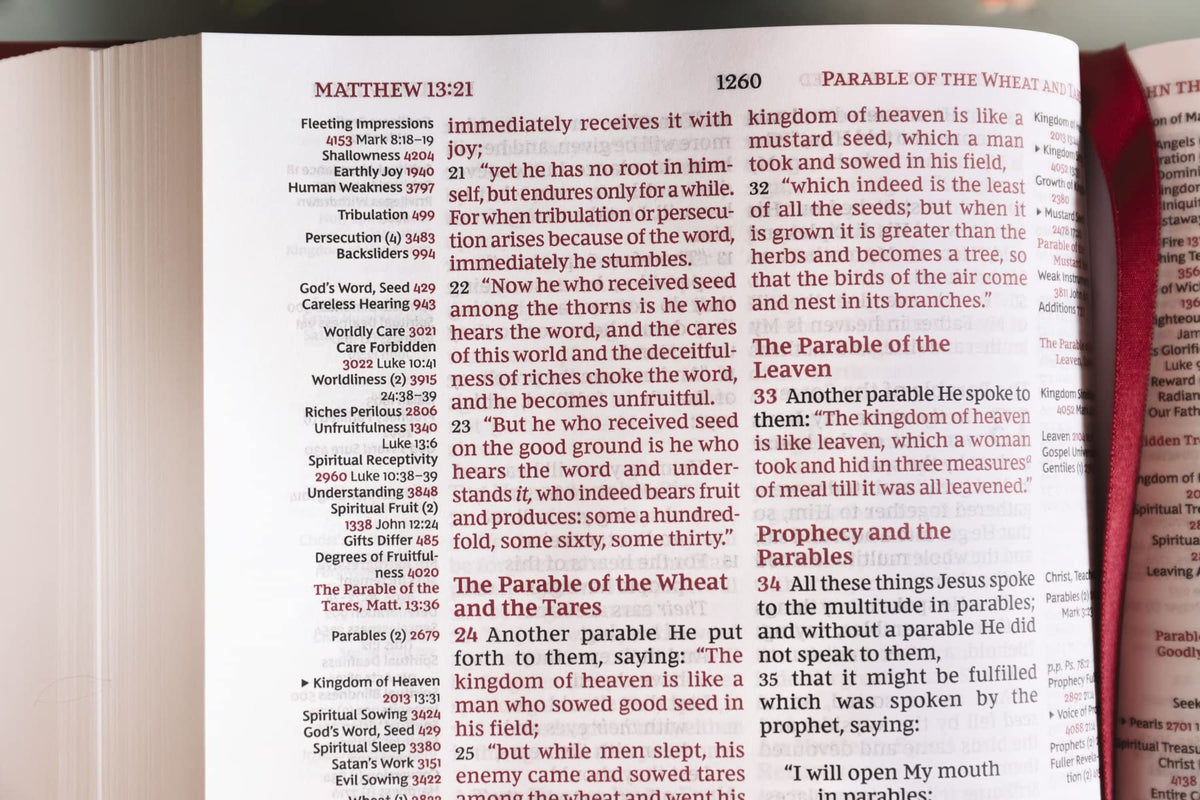 NKJV, Thompson Chain-Reference Bible, Red Letter, Comfort Print
