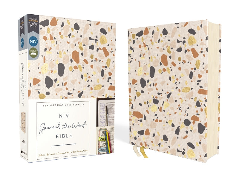 NIV, Journal the Word Bible, Red Letter, Comfort Print: Reflect, Take Notes, or Create Art Next to Your Favorite Verses