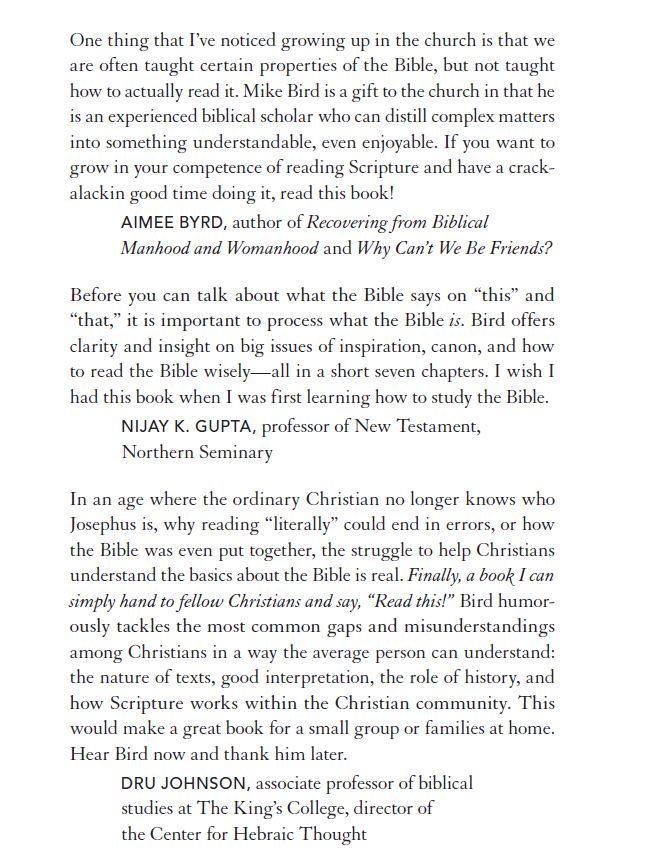 Seven Things I Wish Christians Knew about the Bible