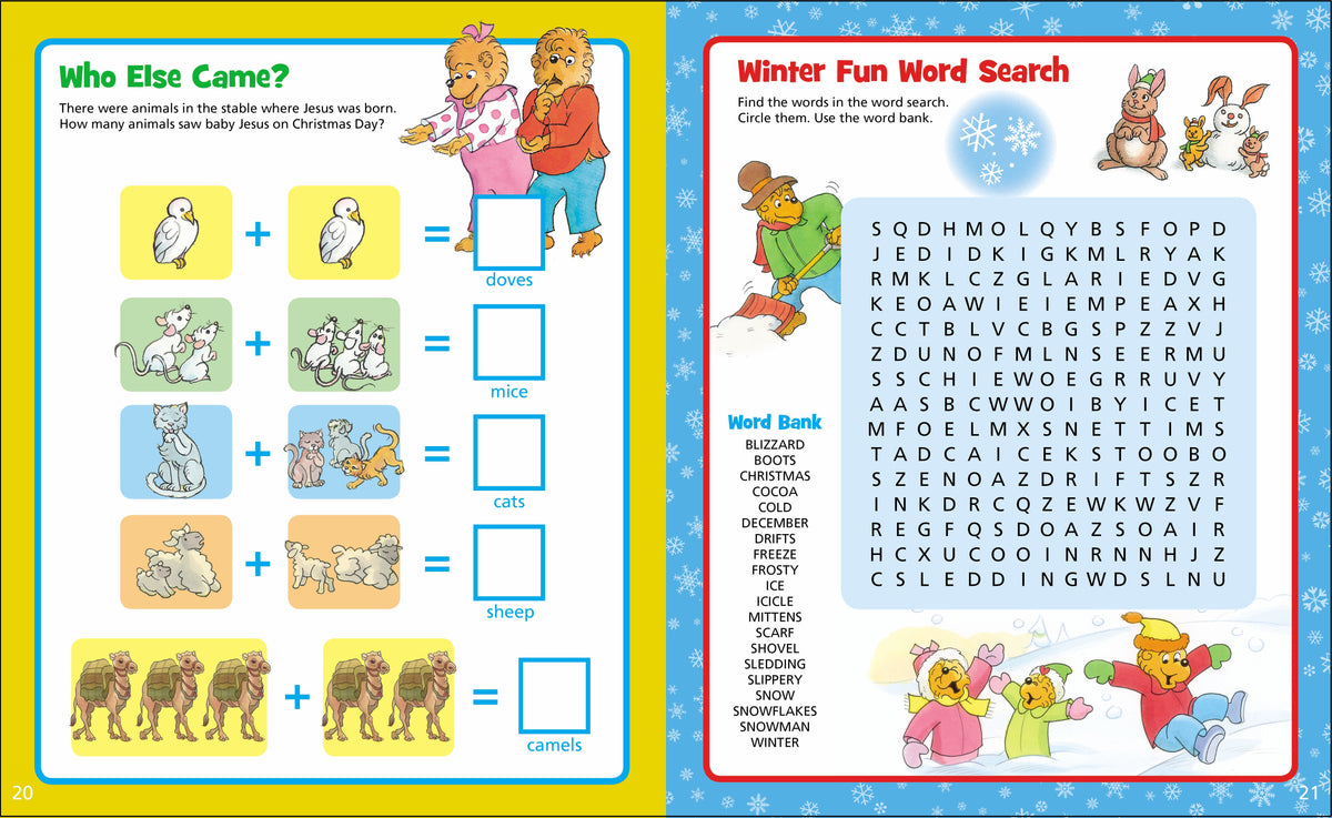 The Berenstain Bears Christmas Fun Sticker and Activity Book
