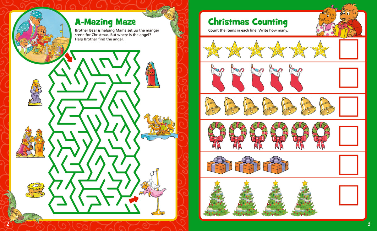 The Berenstain Bears Christmas Fun Sticker and Activity Book