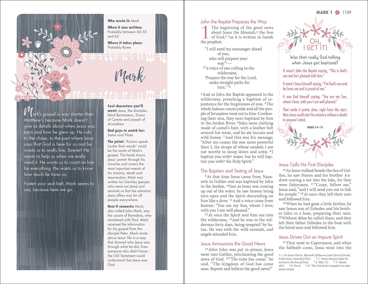 NIV, Ultimate Bible for Girls, Faithgirlz Edition: The Perfect Christian Faith Gift for Your Tween Girl, Age 8-12