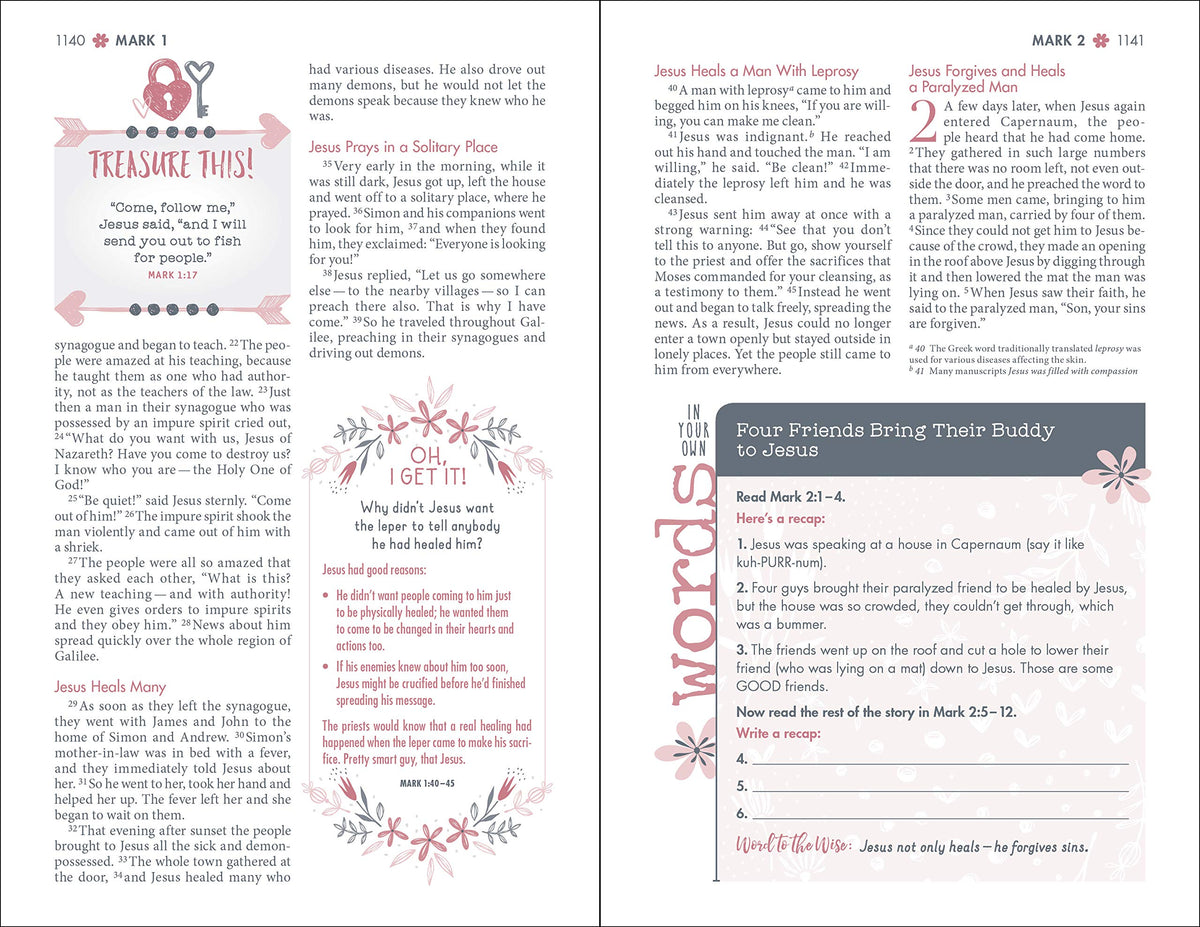 NIV, Ultimate Bible for Girls, Faithgirlz Edition: The Perfect Christian Faith Gift for Your Tween Girl, Age 8-12