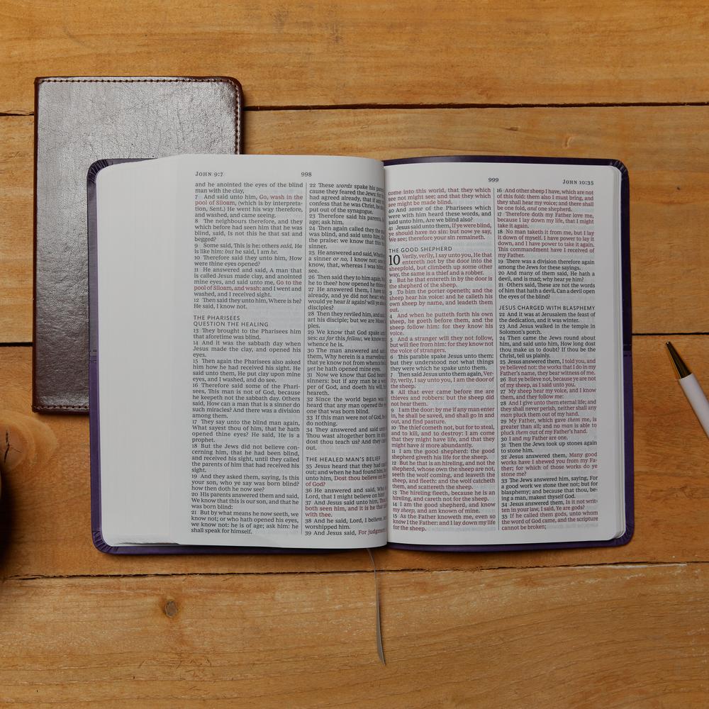 KJV, Value Thinline Bible, Large Print, Red Letter Edition, Comfort Print