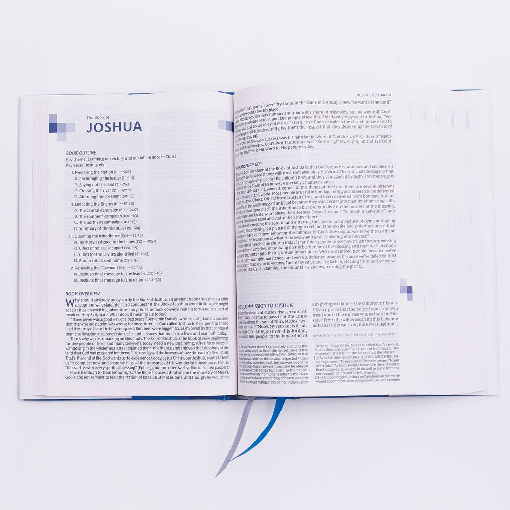 NKJV, Wiersbe Study Bible, Red Letter Edition, Comfort Print: Be Transformed by the Power of God’s Word