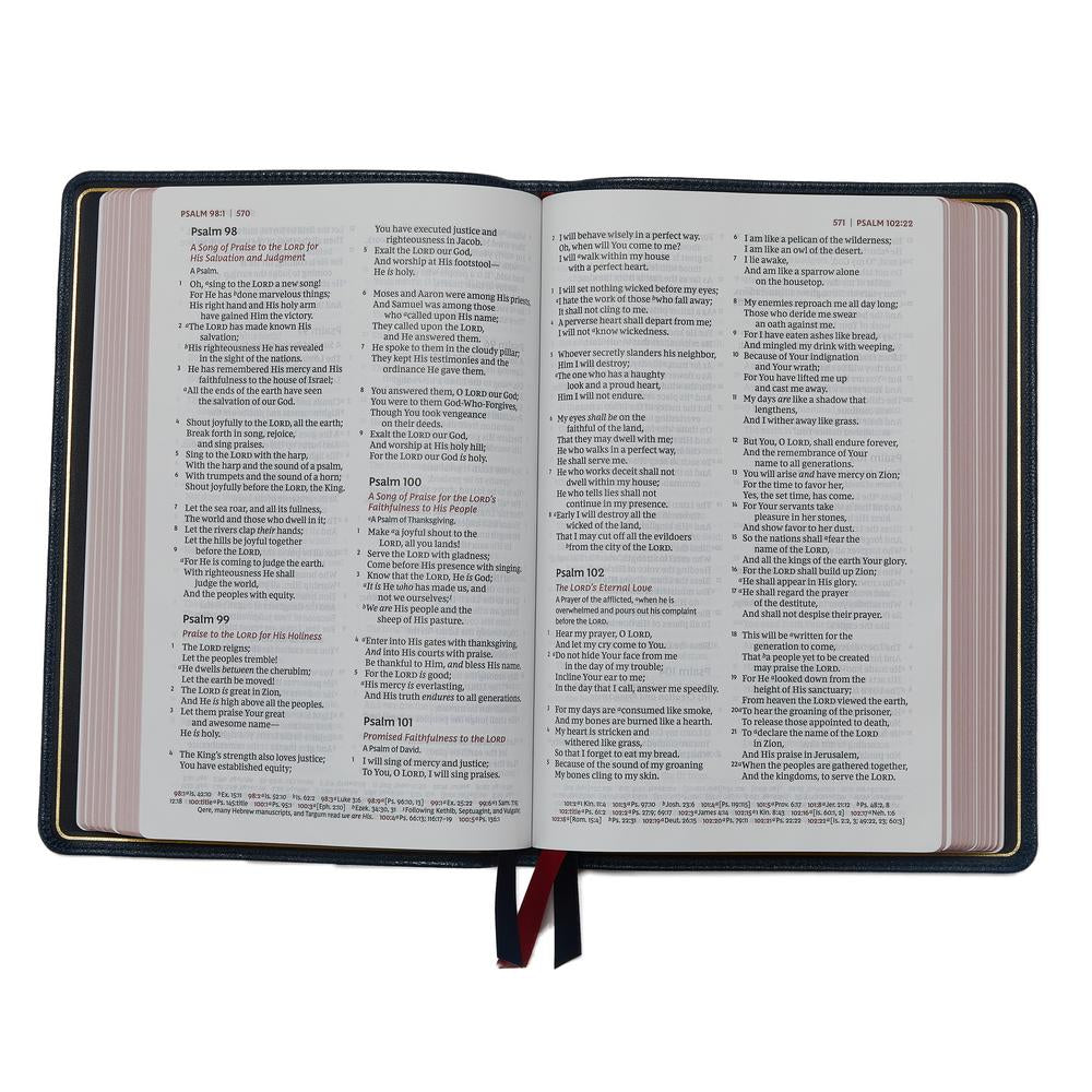 NKJV, Thinline Reference Bible, Large Print, Premier Collection, Comfort Print: Holy Bible, New King James Version