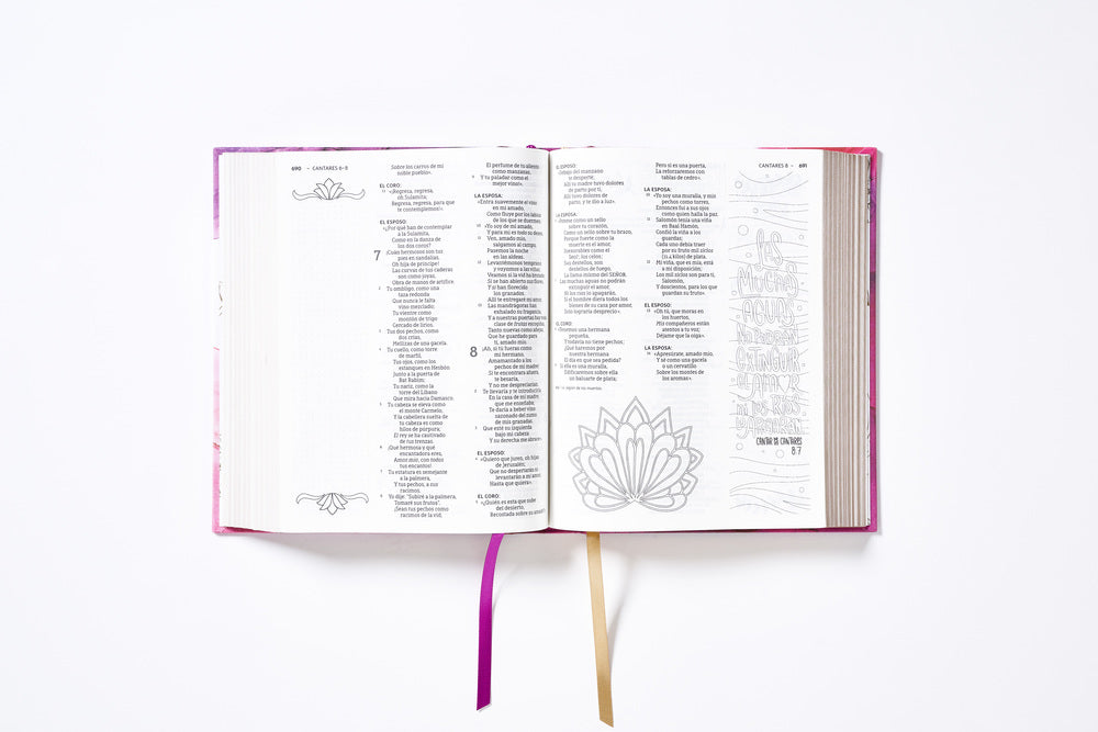 NBLA, Biblia Edición Artística Ilustrada, Palabras de Jesús en Rojo