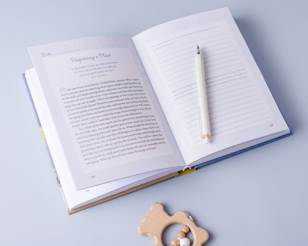 Waiting in Wonder: Growing in Faith While You're Expecting (A Pregnancy Memory Book, Devotional, and Journal) – The Perfect Christian Baby Shower Gift for Expectant Moms