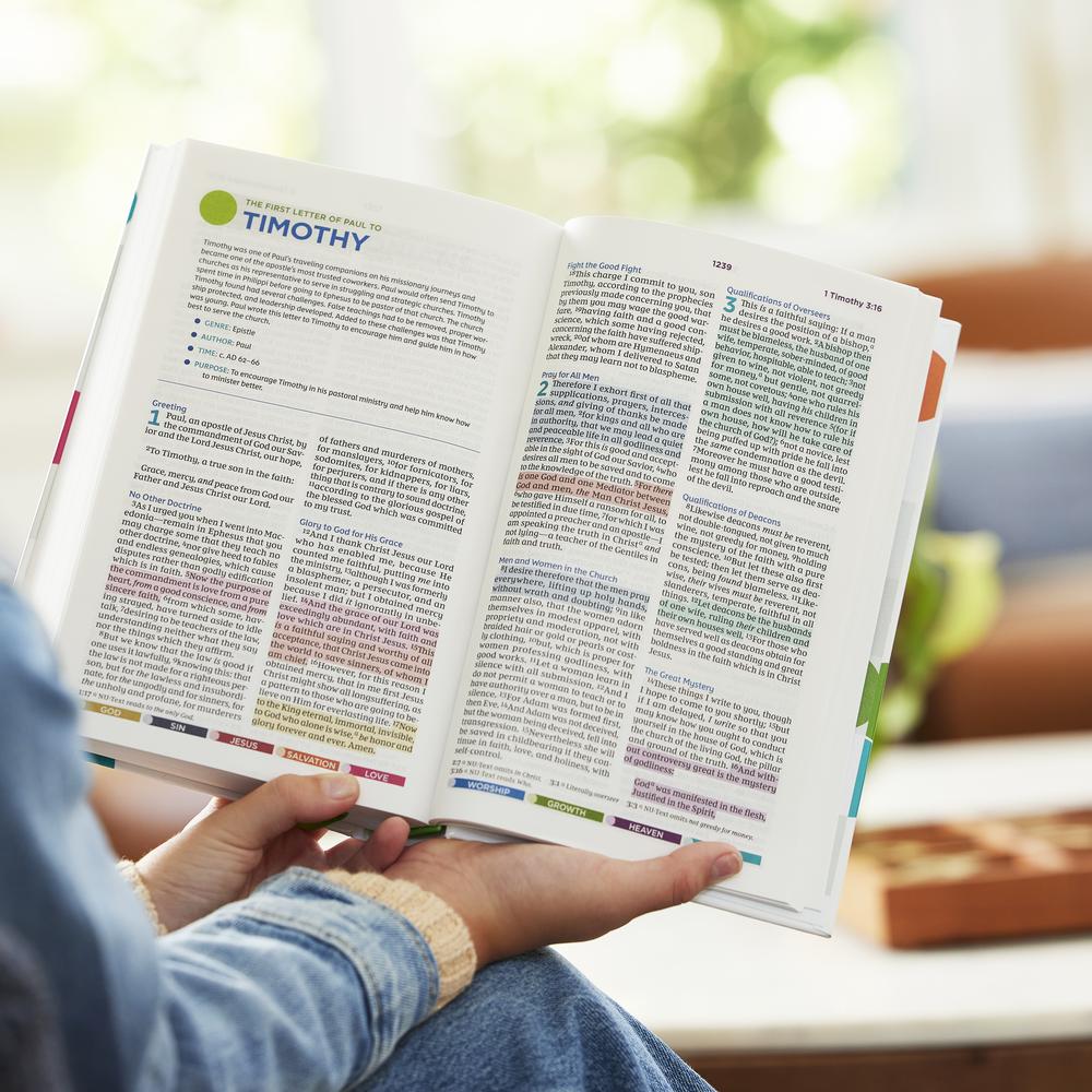 NKJV, Color Code Bible for Kids, Comfort Print