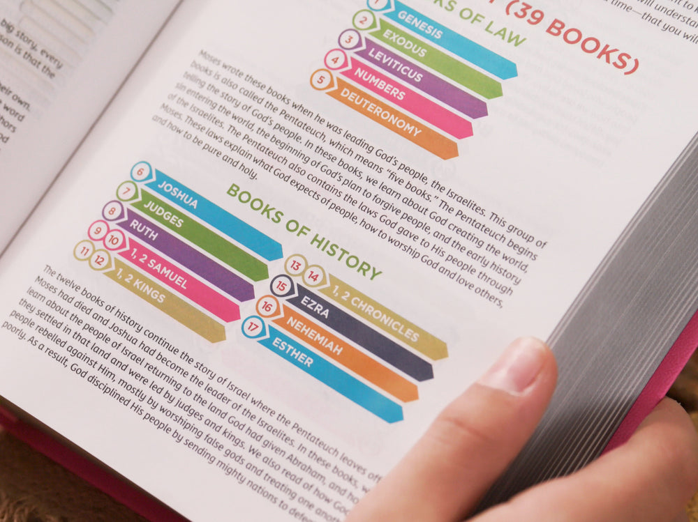 NKJV, Color Code Bible for Kids, Comfort Print