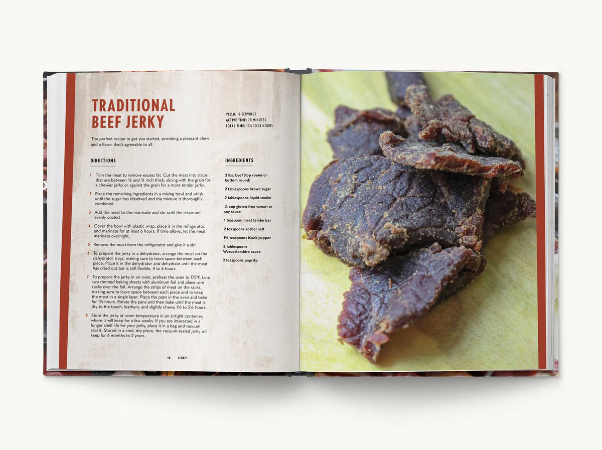 Jerky: The Essential Cookbook with Over 50 Recipes for Drying, Curing, and Preserving Meat