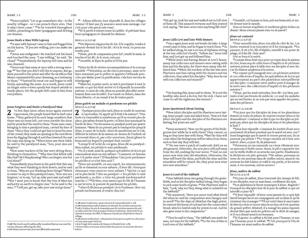 Semeur, NIV, French/English Bilingual Bible