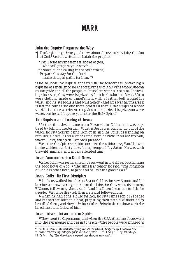 The Jesus Bible Journal, Mark, NIV, Paperback, Comfort Print