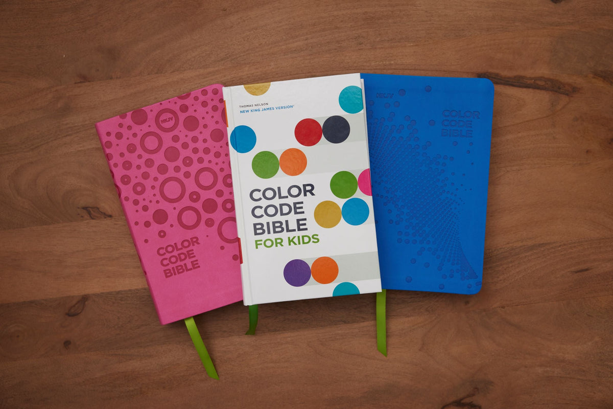 NKJV, Color Code Bible for Kids, Comfort Print