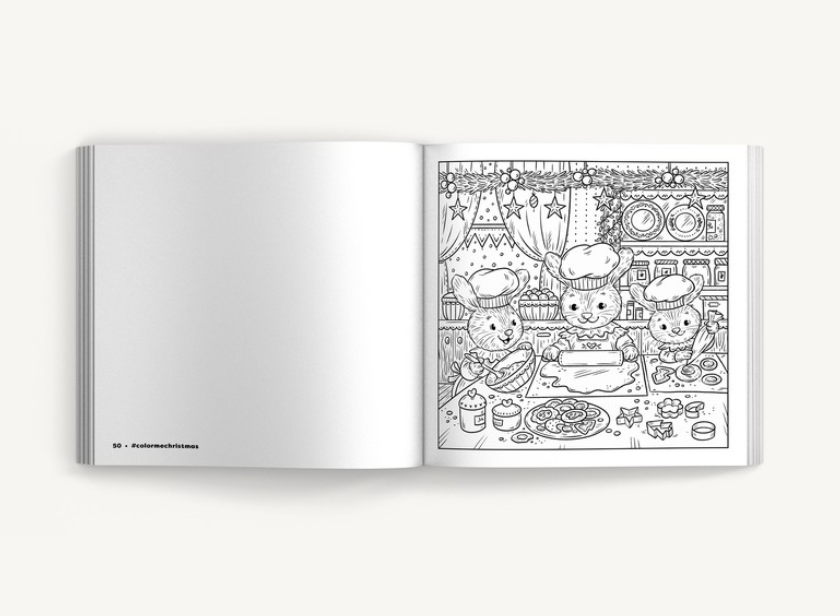 Color Me Christmas: A Festive Adult Coloring Book
