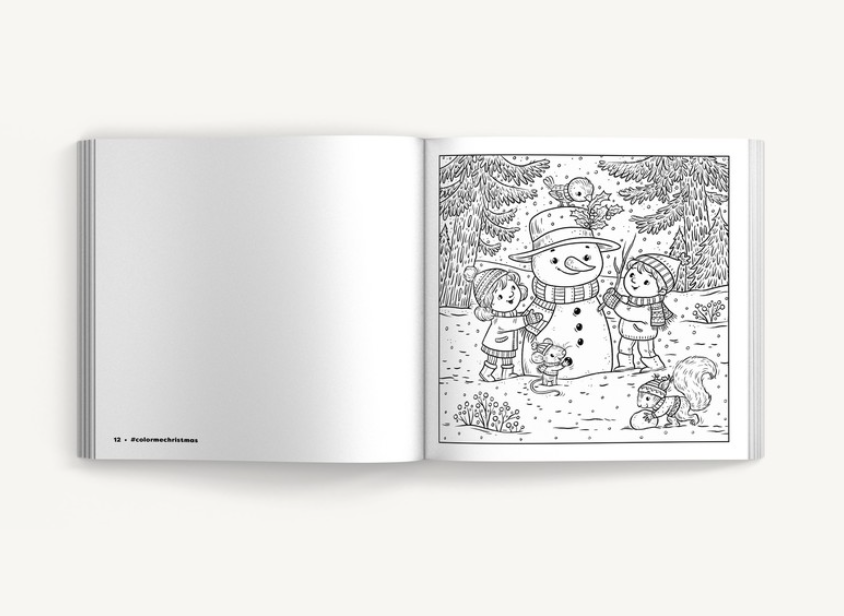 Color Me Christmas: A Festive Adult Coloring Book